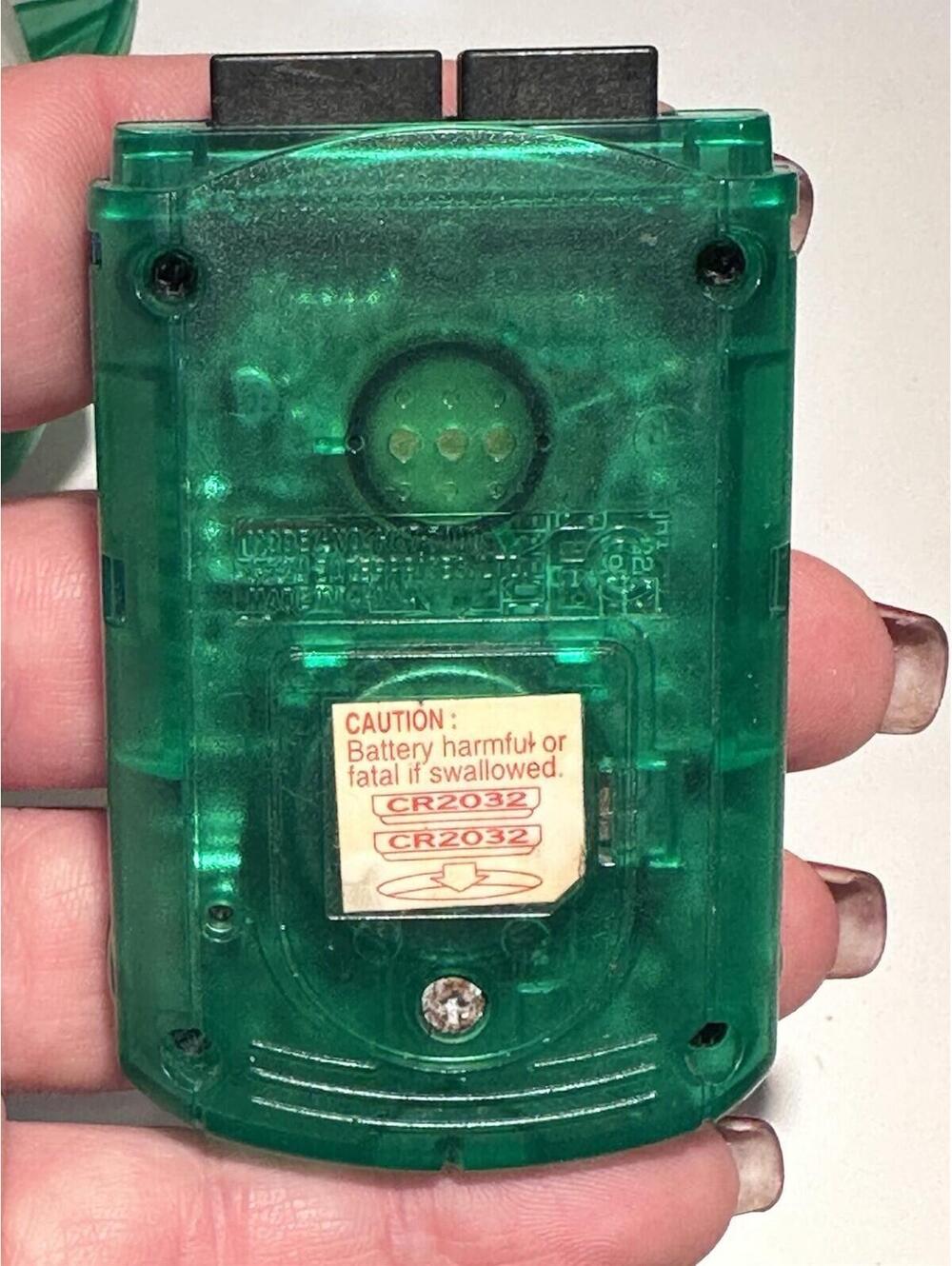 Official Sega Dreamcast Translucent Green OEM Controller Authentic & Memory Card - Picture 7 of 8